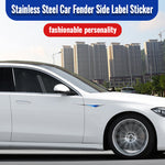 Lade das Bild in den Galerie-Viewer, Stainless Steel Car Fender Side Label Sticker（1 pair）
